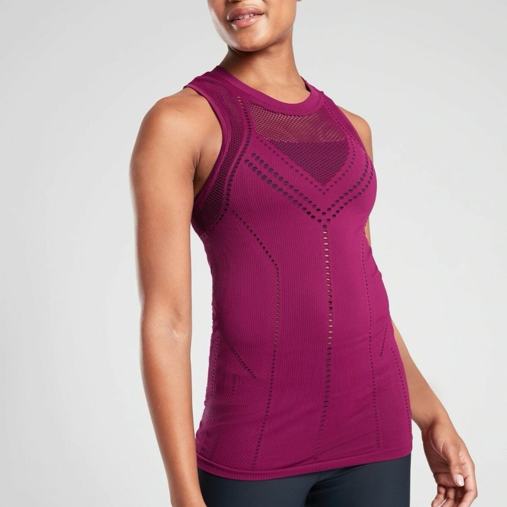 Athleta Magenta Sleeveless Tank Top